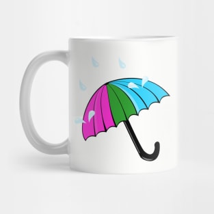 Pridin' in the Rain Mug